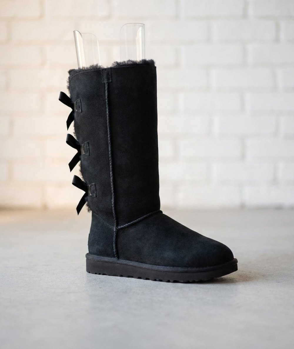 NEW UGG women's bailey bow tall boot in black